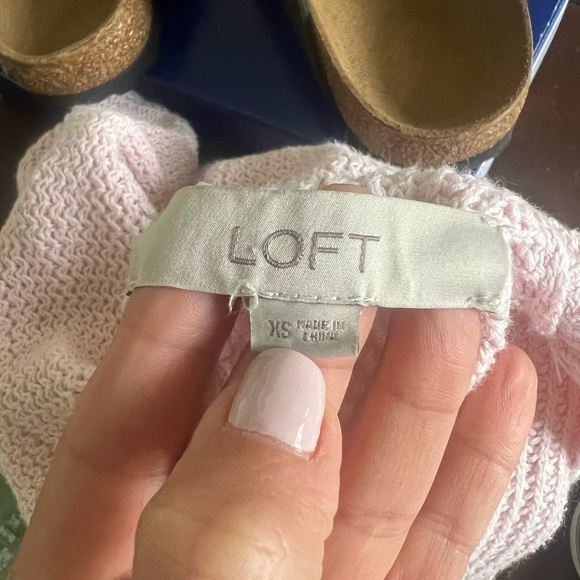 Loft Pink Bell Sleeve Sweater XS - Picture 3 of 8